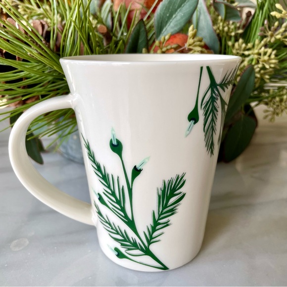 Starbucks•2020 Christmas/Holiday Collection•Logo Mug with Lit Evergreen Branches - Picture 2 of 12